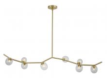 Avenue Lighting HF4808-CLR - Hampton 8 Light Glass Globe Chandelier