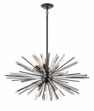 Avenue Lighting HF8202-BK - Palisades Ave. Metal And Crystal Chandelier