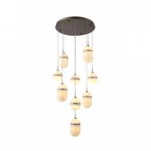 Avenue Lighting HF2909-AB - Sedona 9 Lights Multi Port Alabaster Pendant