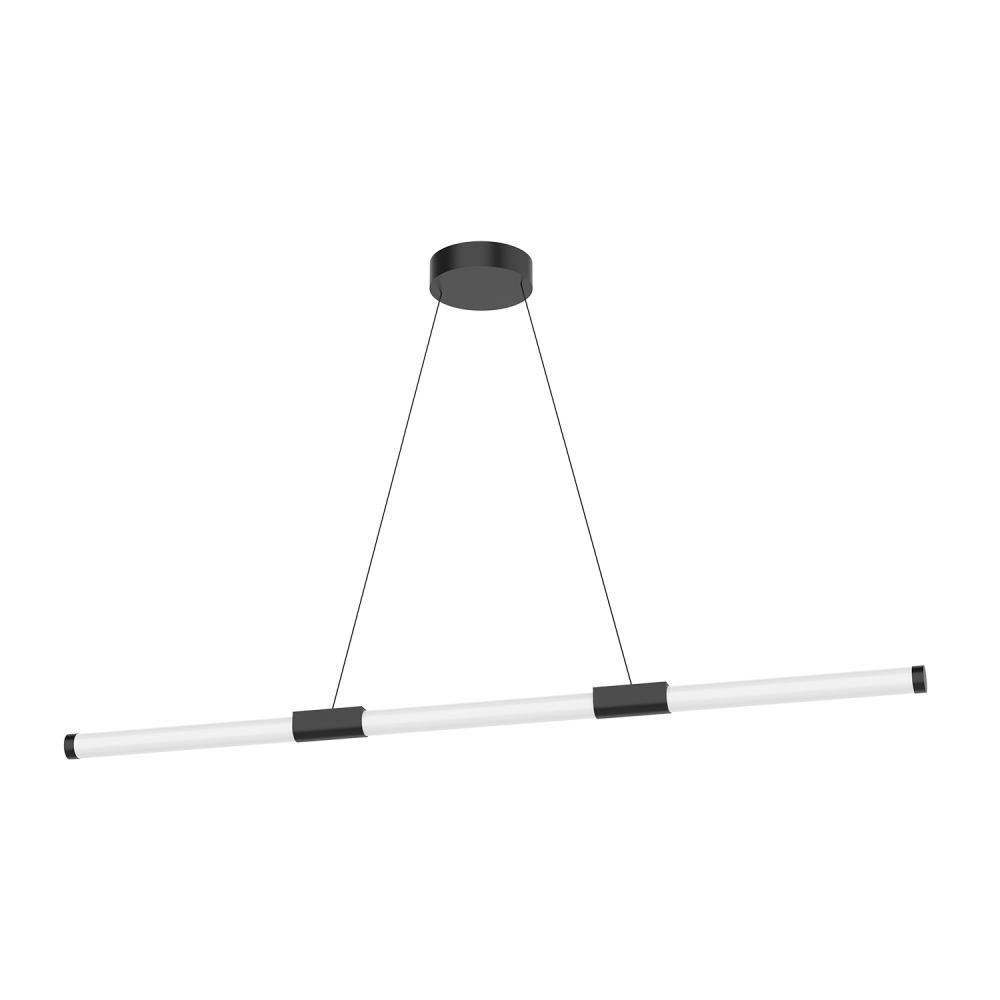 Akari 48-in Black LED Linear Pendant