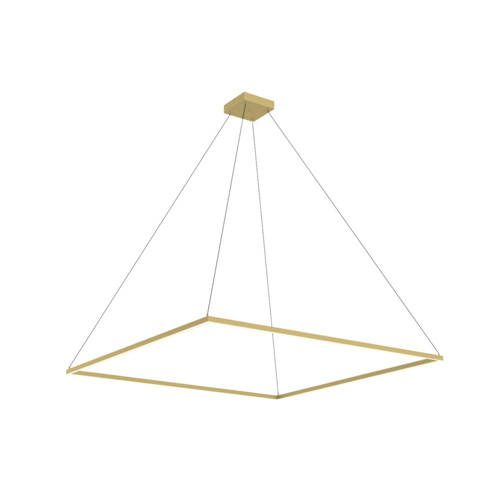 Piazza 60-in Brushed Gold LED Pendant