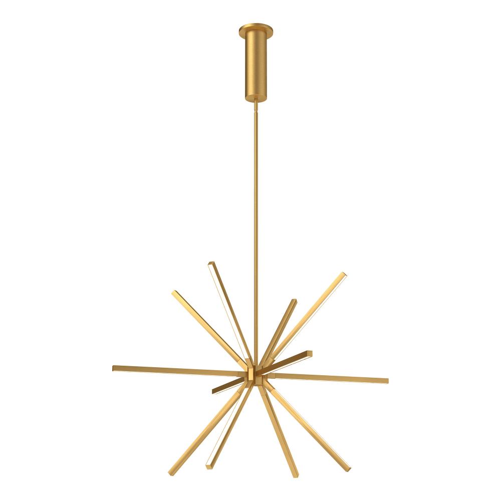 Sirius Minor 32-in Brushed Gold LED Chandeliers