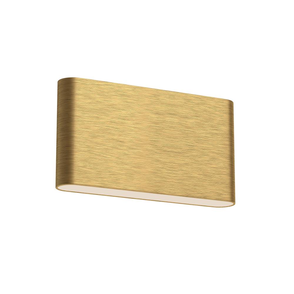 Slate 10-in Brushed Gold LED Wall Sconce
