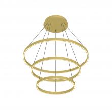 Kuzco Lighting Inc CH87932-BG-UNV-010 - Cerchio 32-in Brushed Gold LED Chandeliers