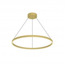 Kuzco Lighting Inc PD87132-BG-UNV-010 - Cerchio 32-in Brushed Gold LED Pendant