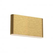 Kuzco Lighting Inc AT6510-BG-UNV - Slate 10-in Brushed Gold LED Wall Sconce