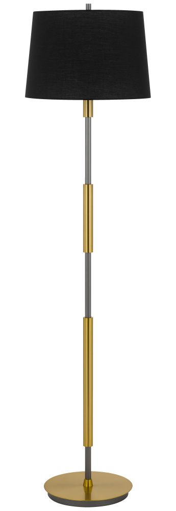 150W 3 Way Ciudad Metal Two Tone Floor Lamp