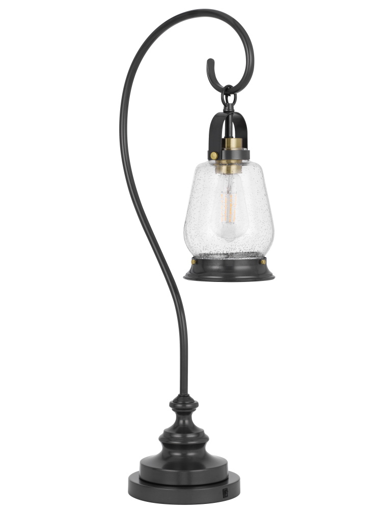 32 In. Height Dark Bronze Metal Table Lamp