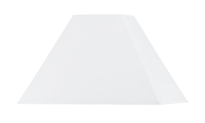 Rectangular White Hardback Shade