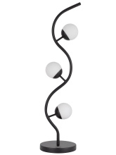 CAL Lighting BO-3215TB - 32 In. Height Black Metal Wavy Table Lamp