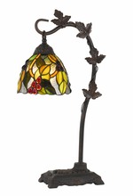 CAL Lighting BO-2754TB - 24" Height Metal Tiffany Table Lamp in Bronze Finish