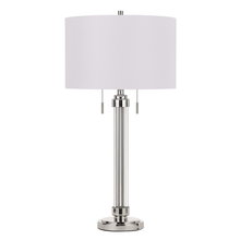 CAL Lighting BO-2829TB - 31" Height Metal Table Lamp in Brushed Steel Finish