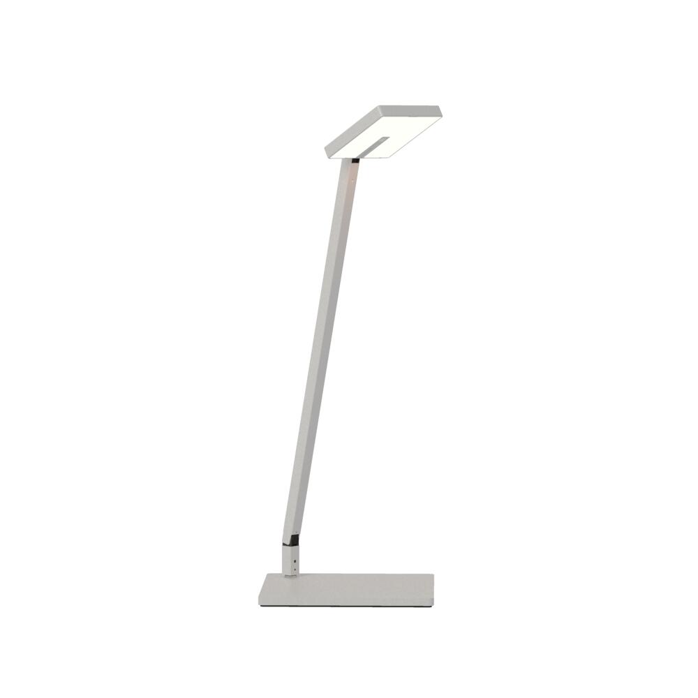 Foccacia Solo Desk Lamp (Silver) with Desk Base