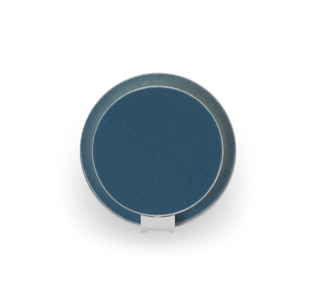 Gravy Wall Sconce - Matte White Body, Azure (Felt) plates - Plug-in