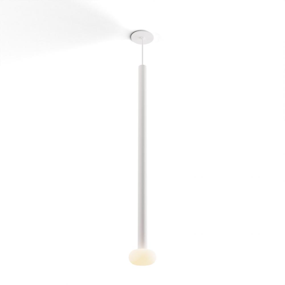 Combi Pendant 36" Single Unit Matte White with Matte White Canopy