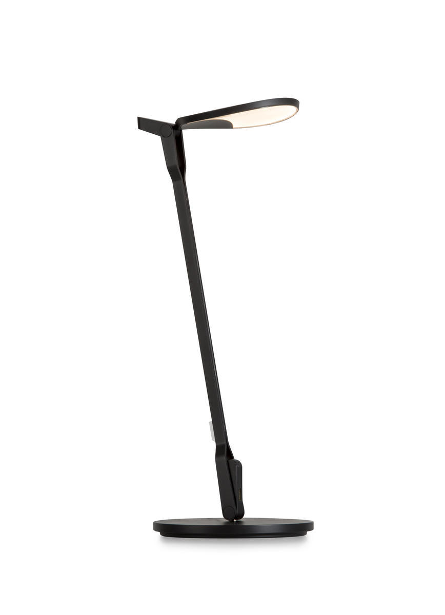 Splitty (Warm Light) (Matte Black) with Desk Base