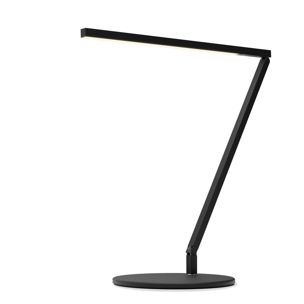 Z-Bar Solo PRO LED Desk Lamp Gen 4 (Matte Black) with Desk Base