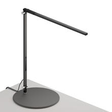 Koncept Inc AR1000-WD-MBK-THR - Z-Bar Solo Desk Lamp with through-table mount (Warm Light; Metallic Black)