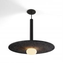 Koncept Inc CMP-S1-S-16-MTB+ACCL20+GLB - Combi Pendant 16" Single Unit Matte Black with Matte Black Canopy