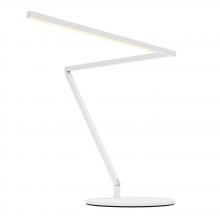 Koncept Inc ZBD3000-W-MWT-DSK - Z-Bar Desk Lamp Gen 4 (Warm Light; Matte White) with Desk Base