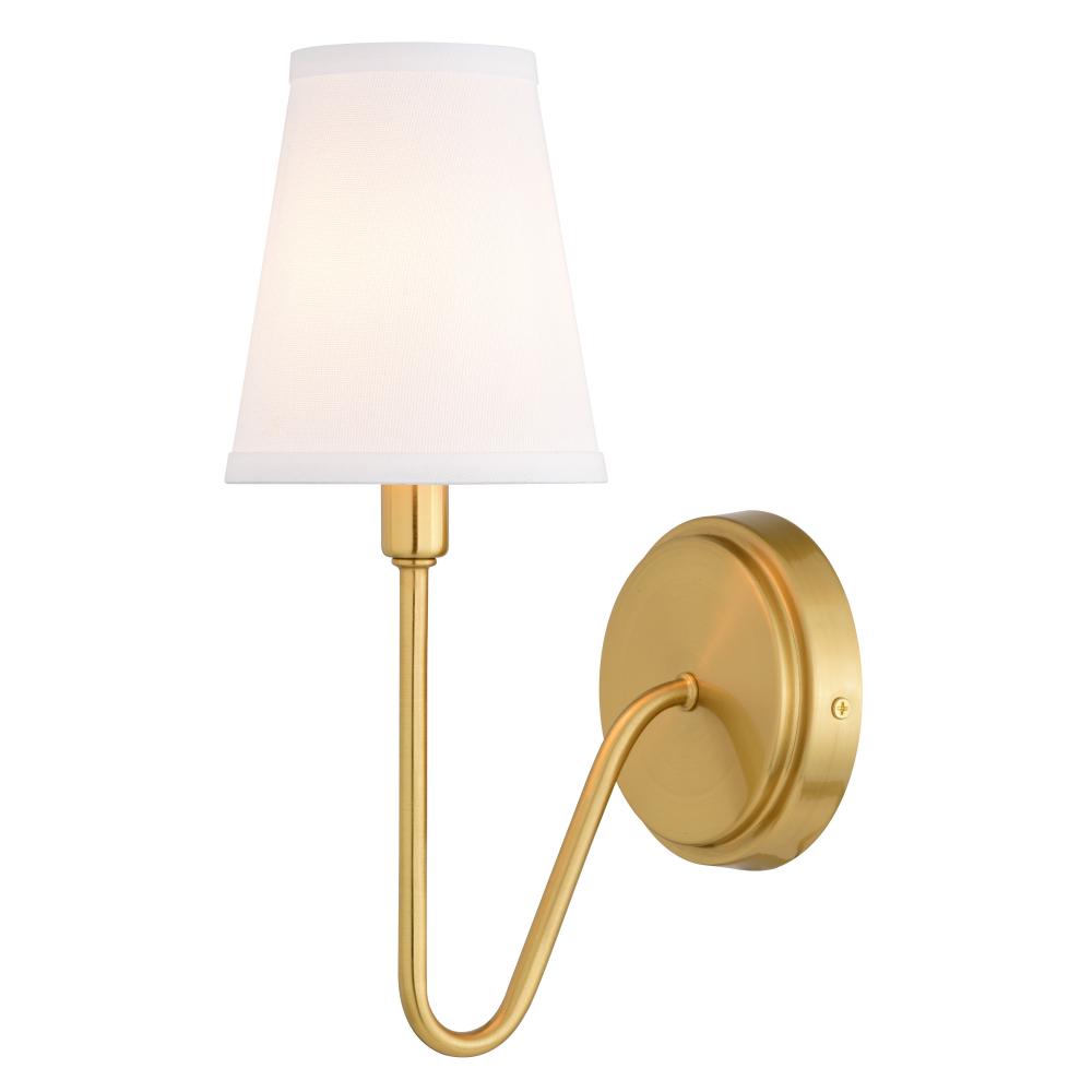 Briar 1 Light Wall Light Muted Brass