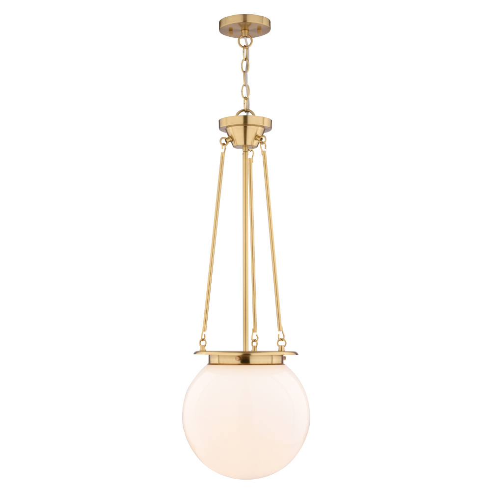 Kent 11.75-in. W 1 Light Pendant Muted Brass