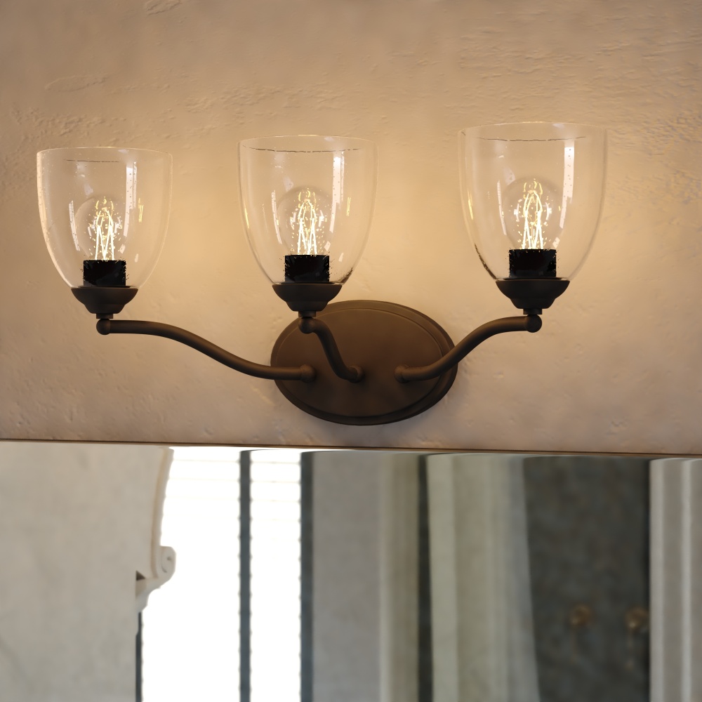 Bellwood 21.5-in. W 3 Light Vanity Matte Black