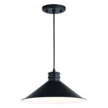 Vaxcel International P0362 - Akron 12-in. 1 Light Pendant Oil Rubbed Bronze and Matte White