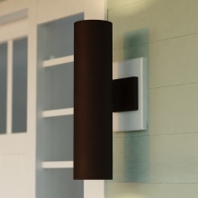 Vaxcel International T0790 - Chiasso 2 Light 20-in.H Outdoor Wall Light Deep Bronze