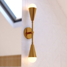 Vaxcel International W0533 - Zurich 18-in. 2 Light Wall Light Muted Brass
