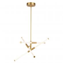 Vaxcel International P0426 - Avalon 27.25-in. 6 Light LED Pendant Muted Brass