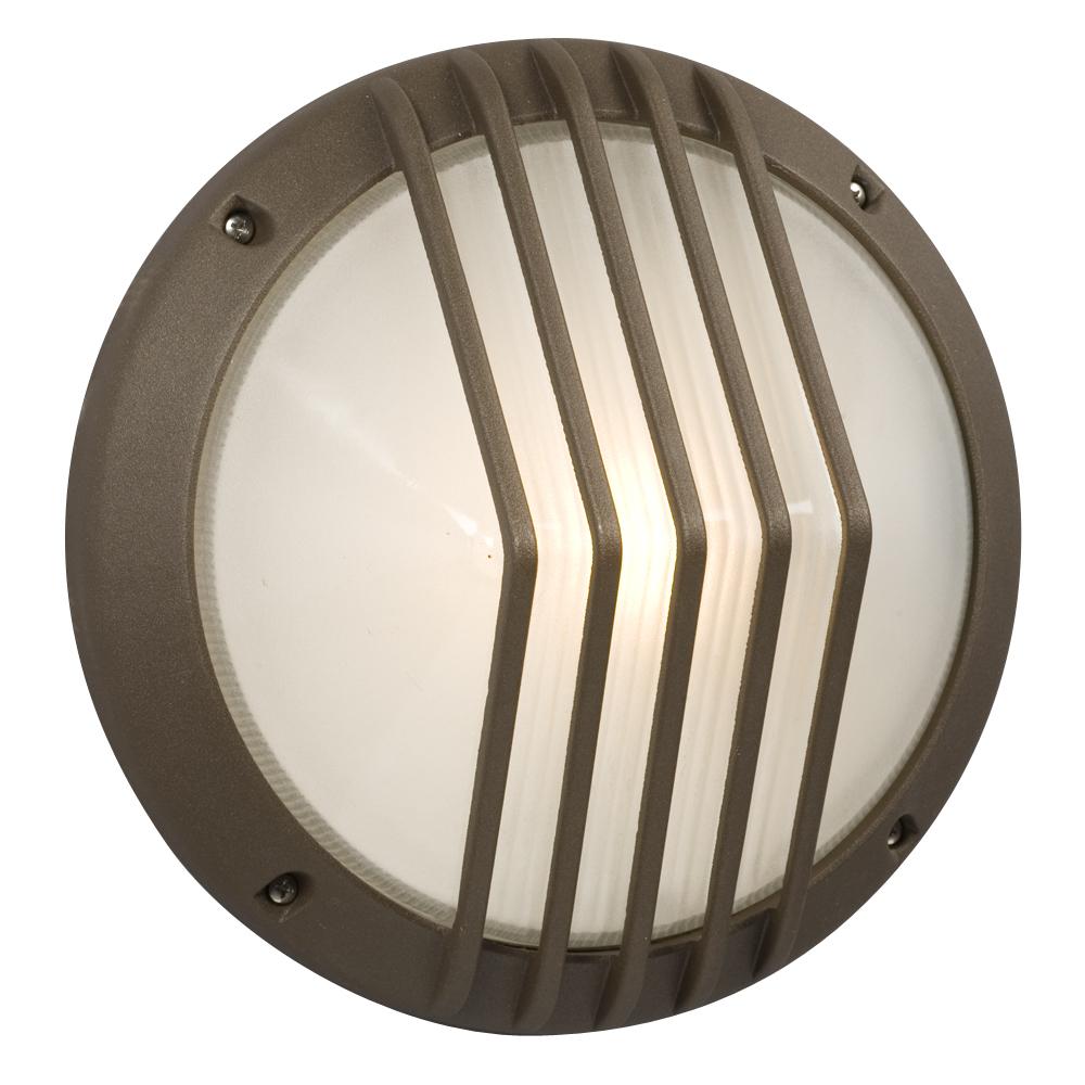 Marine Light - Bronze with Frosted Glass