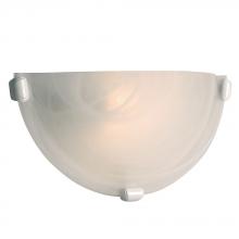 Galaxy Lighting 208612WH PL13 - Wall Sconce - in White finish with Marbled Glass