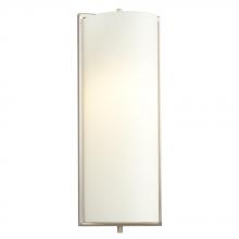 Galaxy Lighting 213150BN - Wall Sconce - Brushed Nickel with Satin White Glass