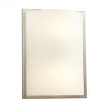 Galaxy Lighting 213151BN-213EB - Wall Sconce - in Brushed Nickel finish with Satin White Glass