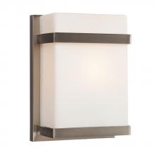 Galaxy Lighting 215580BN-118EB - Wall Sconce - in Brushed Nickel finish with Satin White Glass (Suitable for Indoor Use Only)