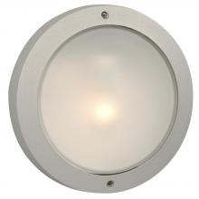 Galaxy Lighting 305063MS - Cast Aluminum Outdoor Marine Light - in Matte Silver finish w/ Frosted Glass