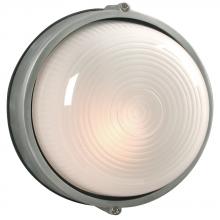 Galaxy Lighting 305111SA-226EB - Outdoor Cast Aluminum Marine Light - in Satin Aluminum finish with Frosted Glass (Wall or Ceiling Mo
