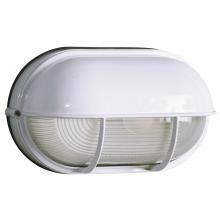 Galaxy Lighting 305562WH-113EB - Outdoor Cast Aluminum Wall Mount Marine Light with Hood - in White finish with Frosted Glass