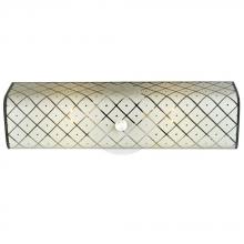 Galaxy Lighting 000000000600618 - Vanity Light - U-channel with White Patterned Glass