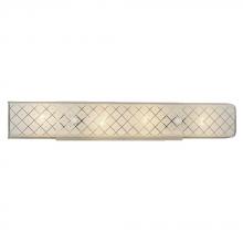 Galaxy Lighting 000000000601618 - Vanity Light - U-channel with White Patterned Glass