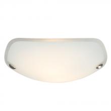 Galaxy Lighting L610462BW010A1 - LED Flush Mount Ceiling Light - in Brushed Nickel finish with Satin White Glass