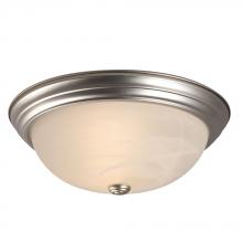Galaxy Lighting 635033PT 2EB18 - Flush Mount Ceiling Light - in Pewter finish with Marbled Glass