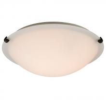 Galaxy Lighting 680116WH-ORB-213NPF - Flush Mount Ceiling Light - in Oil Rubbed Bronze finish with White Glass