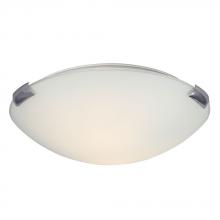 Galaxy Lighting 680412CH/WH-113EB - Flush Mount Ceiling Light - in Polished Chrome finish with White Glass