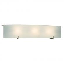 Galaxy Lighting 790517PT-218EB - 3-Light Bath & Vanity Light - in Pewter finish with Frosted Linen Glass