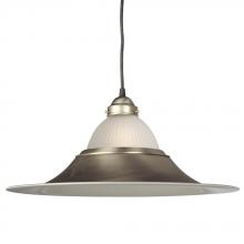 Galaxy Lighting 811331PT/FR - Pendant - Pewter w/ Frosted Ribbed Glass