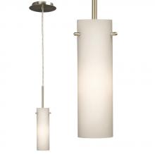 Galaxy Lighting 910924BN - Mini-Pendant - Brushed Nickel with Satin White Glass