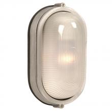 Galaxy Lighting ES305114SA - Outdoor Cast Aluminum Marine Light - in Satin Aluminum finish with Frosted Glass (Wall or Ceiling Mo