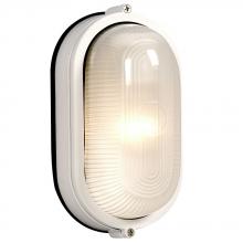 Galaxy Lighting ES305114WH - Outdoor Cast Aluminum Marine Light - in White finish with Frosted Glass (Wall or Ceiling Mount)
